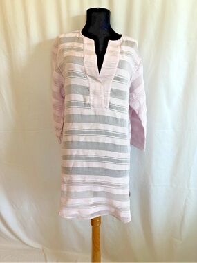 Caliban Pink Striped Tunic - Size 40 - US Small